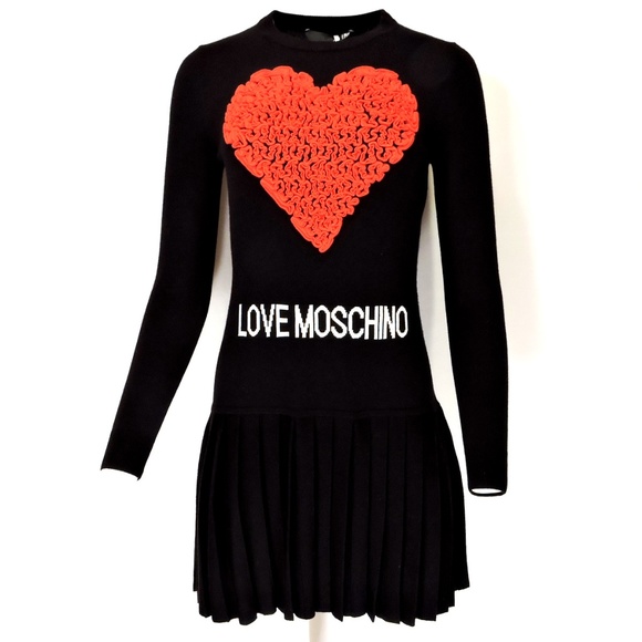 Love Moschino Dresses & Skirts - LOVE MOSCHINO  ❤️ BLACK WOOL FASHION DRESS